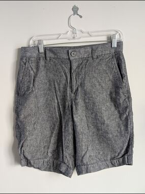 Marc Anthony Gray Linen Cotton Blend Shirts Size 32 Summer Beach Coastal Slub